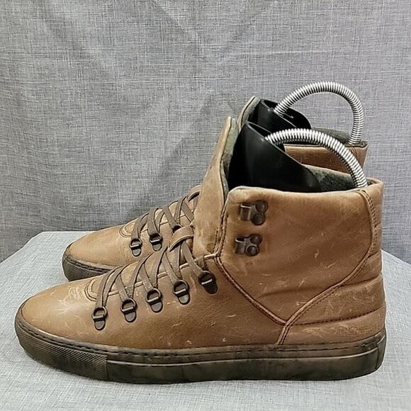 Filling Pieces Mountain Boot Sneaker - Brown Distressed leather, Mid, Men\'s 42